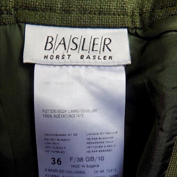 Green Basler Straight Skirt -xs - Picture 5 of 6